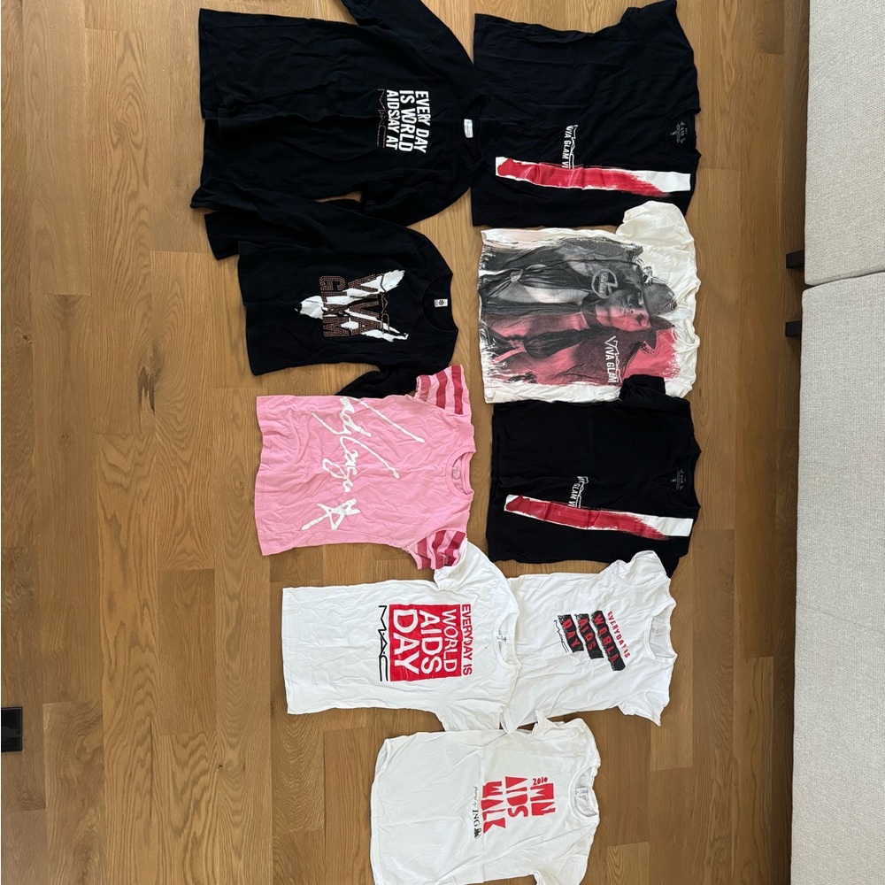 MAC Cosmetics Vintage Viva Glam & World AIDS Day Shirts